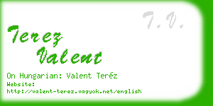 terez valent business card